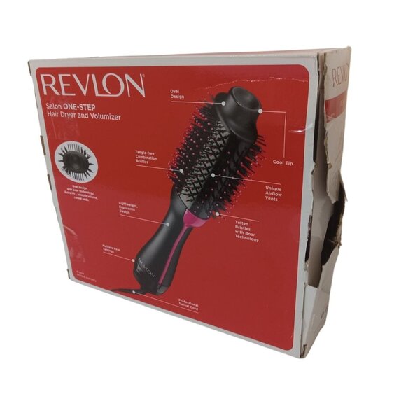 Revlon Blow Dryer Brush Black Pink Professional One Step Volumizer No Manual - Picture 4 of 8
